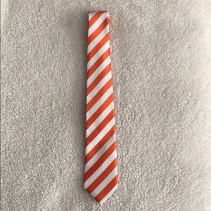 Orange and White tie